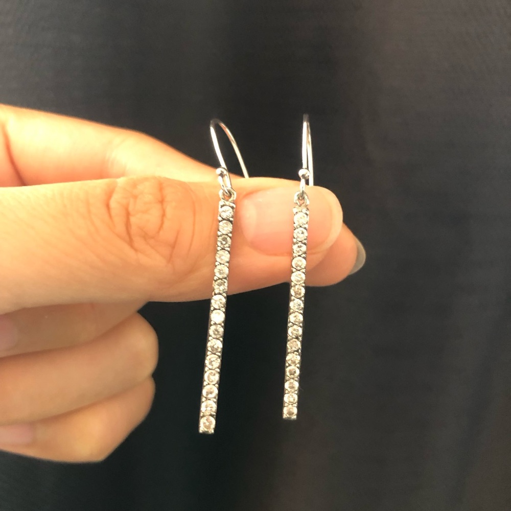 💍BOGO50% Silver studded drop earrings